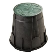 Picture of Rain Bird HDPE Valve Box - 7" black round with green cover