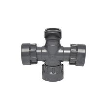 Picture of Dura PVC Manifold Union Cross 1"M x 1"F x 1"F x 1"F