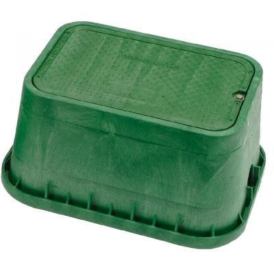 Picture of Carson Brooks VB1220 Jumbo Box - green rectangular with flush cover and bolt