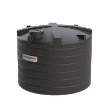 Picture of 22000 litre NON-POTABLE vertical tank D:3450 H:2800mm. Black. 620mm lid. 2" BSPM