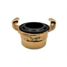 Picture of Geka 7/8" BSP female threaded brass Quick Coupler. Fits on 3/4 Bib Spout.