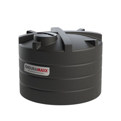 Picture of 7000 litre NON-POTABLE vertical tank D:2450 H:1865mm. Black. 620mm lid. 2" BSPM