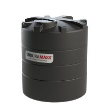 Picture of 5000 litre NON-POTABLE vertical tank D:1900 H:2270mm. Black. 620mm lid. 2" BSPM