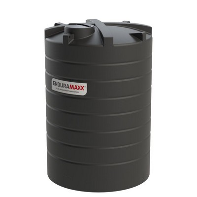 Picture of 15000 litre NON-POTABLE vertical tank D:2400 H:3720mm. Black. 620mm lid. 2" BSPM