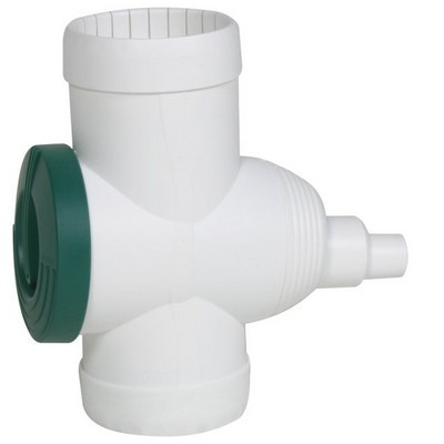 Picture of Rain Water Filter Collector/Divertor for 68mm - 110mm down pipes - white