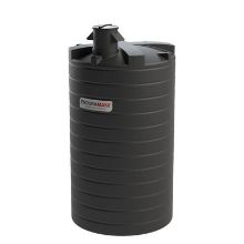 Picture of 25000 litre CAT5 Type AB tank with weir. D:2700 H:5150mm. Black. 620 mm. 2" BSPM