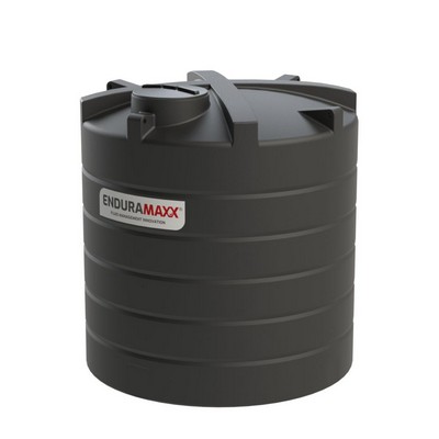 Picture of 10000 litre NON-POTABLE vertical tank D:2400 H:2600mm. Black. 620mm lid. 2" BSPM