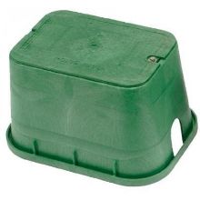 Picture of Carson Brooks VB1419 Standard Box - green rectangular with lipped cover and bolt