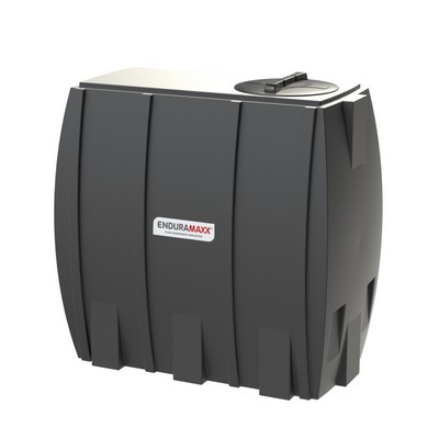 Picture of 1000 litre rectangular slim tank L:1350 W:760 H:1345mm Black 1" BSPM NON-POTABLE