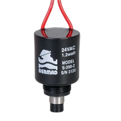 Picture of Bermad solenoid coil 24V AC 2 wire (Orange/Red) 3-way - NO coil for NC valve RB