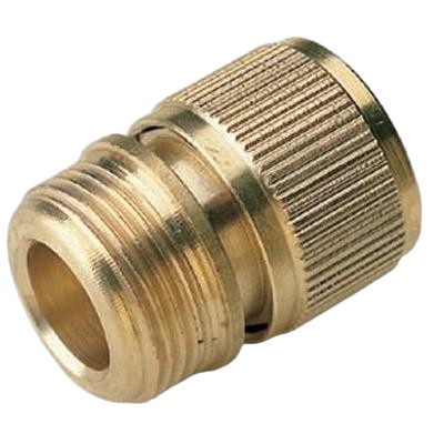 Picture of Female Brass Garden quick connector to ¾" male BSP thread