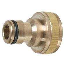 Picture of Male Brass Garden quick connector to 1" BSPF tap connector - Hozelock compatible