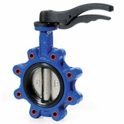 Picture of DN300/12" PN16 Lugged/Tapped Ductile Iron Butterfly Valve c/w 316SS Disc. WRAS