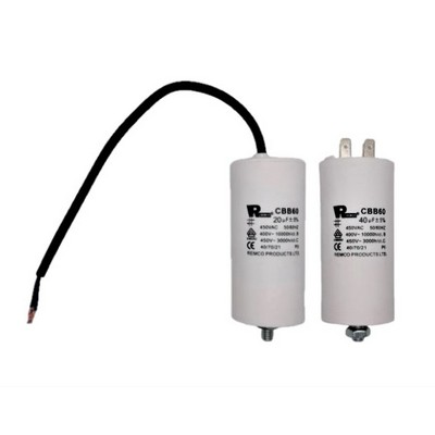 Picture of Capacitor for Pump Motor 125µf c/w male spade connectors