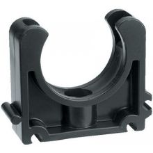 Picture of 110mm PP black pipe clamp with clip