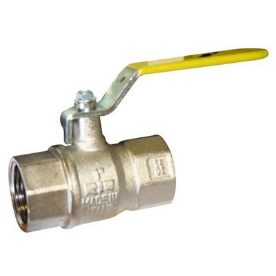 Picture of Fullflow Ball Valve 1½" BSP Parallel Thread red handle c/w ¼ Drain Plug Offtake.