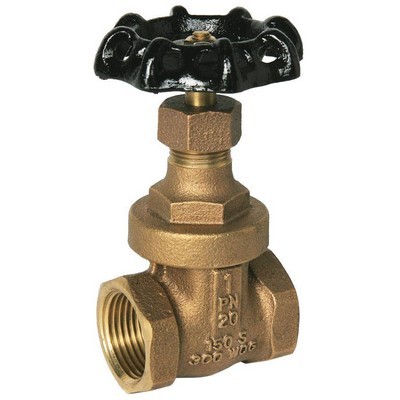 Picture of 1" BSPF PN20 Bronze Gate Valve - Wheelhead BS5154 WRAS Approved.