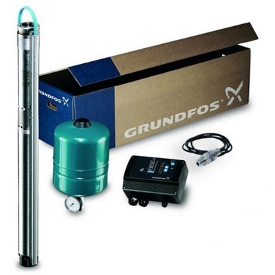 Picture of Grundfos SQE3-65. 1.15kW. 230v constant pressure kit (40m cable, CU301, PV & PS)