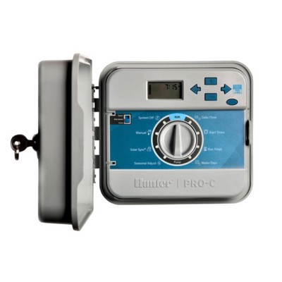 Picture of Hunter Pro-C Controller. Outdoor Modular unit 4 -16 stations