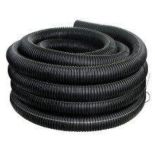 Picture of 100mm x 100mtrs Cherry Kitemarked Black perforated land drainage pipe to BS4962