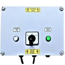 Picture of Control Panel c/w float switch, 24V brass 1" solenoid valve (WRC Approved) & HOA