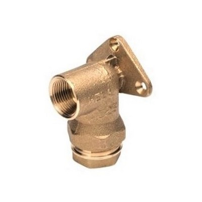 Picture of 25mm x ¾" BSPF Plasson 1000 DZR Brass Wall Plate Elbow