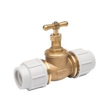 Picture of 20mm Plasson 9050 DZR above and below ground brass Stop Tap BS 5433