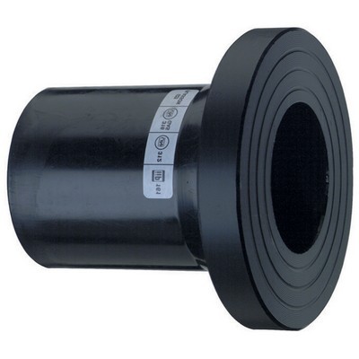 Picture of DN250 x 250mm Plasson EF Long Spigot Stub Flange Adaptor - SDR11 PE100 black