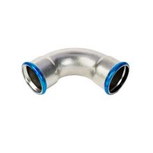 Picture of 108mm 316L Stainless Steel Pressfit 90° Female Elbow. EPDM seal. WRAS