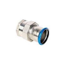 Picture of 22mmx¾" 316L Stainless Steel Pressfit Female BSPP Union Adaptor. EPDM seal. WRAS