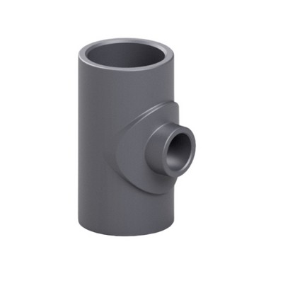 Picture of 50mm - 40mm PVC Reducing Tee plain/plain/plain