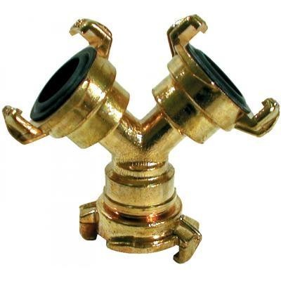 Picture of Geka Type 'Y' 3-way brass Quick Coupler