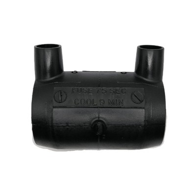 Picture of 280mm Radius EF straight coupler - PE100 black 4mm x 40volt