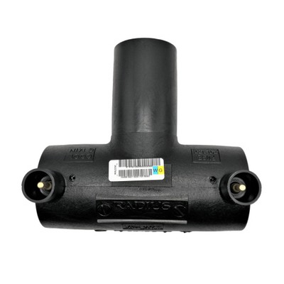 Picture of 160mm Radius EF Equal Tee - PE100 black 4mm x 40volt