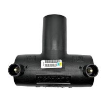 Picture of 110mm Radius EF Equal Tee - PE100 black 4mm x 40volt