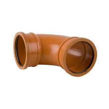 Picture of 110mm Sewer Pipe 90 Degree Elbow Single Socket - Short Radius