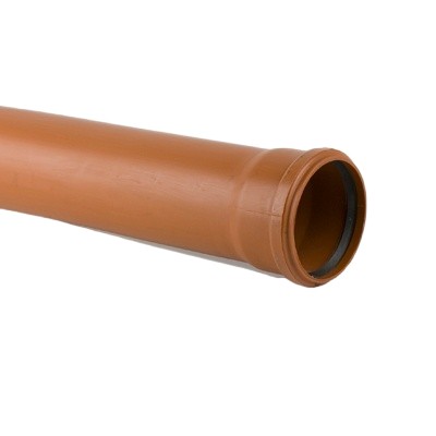 Picture of 160mm Brown Sewer Pipe -  6 metre length Single Socket