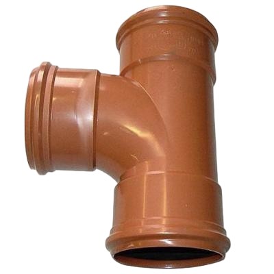 Picture of 160mm Sewer Pipe 90° Branch Tee Triple Socket