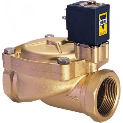 Picture of ¾" BSP SIRAI L182 WRAS approved NC brass solenoid valve - 24VAC EDPM seal