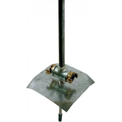 Picture of Galv Standpipe with base spike ½" riser 1 metre tall with Geka connectors