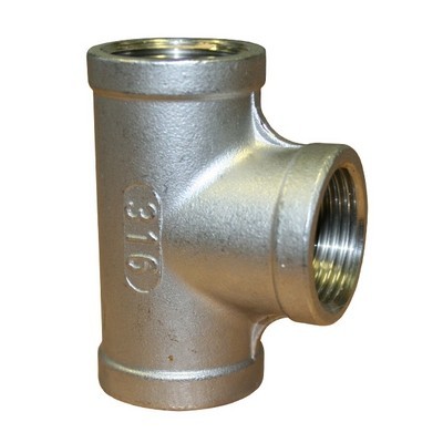 Picture of ¾" BSP 150lb 316 Stainless Steel Tee.