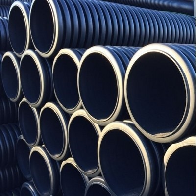 Picture of 150mm ID Twinwall Drainage Pipe - PERFORATED one metre length