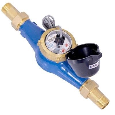 Picture of 1" ARAD M Multi-Jet Water Meter c/w Pulse & tails. Nom.Flow 3.5m³/h. K = 1:1ltr