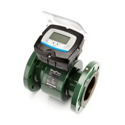 Picture of DN80 PN16 Magflux Compact Flow Meter c/w sensor & mount. Power 230v & 4-20ma