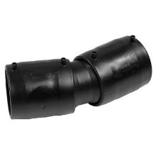 Picture of 110mm Plasson EF Adjustable Elbow - 0° to 24° - PE100 black