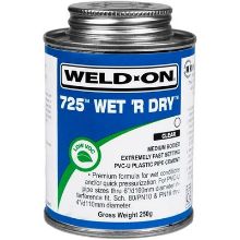 Picture of Weld-On Wet 'R Dry 725 PVCu Cement / Solvent Glue - 250ml