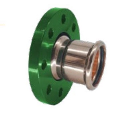 Picture of DN100 x 108mm Copper M Profile Pressfit PN16 Flanged Coupling. EPDM seal. WRAS