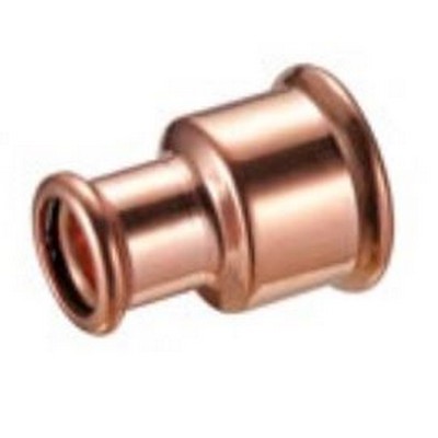 Picture of 28 x 22mm Copper M Profile Pressfit Straight Reducer. EPDM seal. WRAS