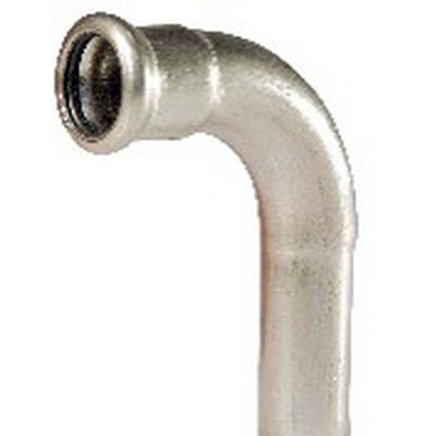 Picture of 108mm 316L Stainless Steel Pressfit 90° Male/Female Elbow. EPDM seal. WRAS