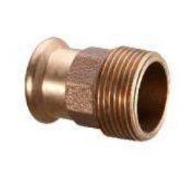 Picture of 54mm x 2" Copper M Profile Pressfit Male BSPT Adaptor. EPDM seal. WRAS